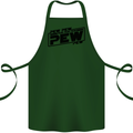 Pew Pew Pew Funny SCI-FI Movie Lightsaber Cotton Apron 100% Organic Forest Green