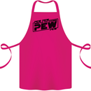 Pew Pew Pew Funny SCI-FI Movie Lightsaber Cotton Apron 100% Organic Pink