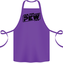 Pew Pew Pew Funny SCI-FI Movie Lightsaber Cotton Apron 100% Organic Purple