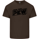 Pew Pew Pew Funny SCI-FI Movie Lightsaber Kids T-Shirt Childrens Chocolate