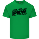 Pew Pew Pew Funny SCI-FI Movie Lightsaber Mens Cotton T-Shirt Tee Top Irish Green