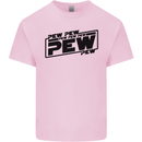 Pew Pew Pew Funny SCI-FI Movie Lightsaber Mens Cotton T-Shirt Tee Top Light Pink