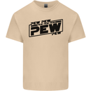 Pew Pew Pew Funny SCI-FI Movie Lightsaber Mens Cotton T-Shirt Tee Top Sand