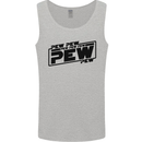 Pew Pew Pew Funny SCI-FI Movie Lightsaber Mens Vest Tank Top Sports Grey