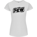 Pew Pew Pew Funny SCI-FI Movie Lightsaber Womens Petite Cut T-Shirt White