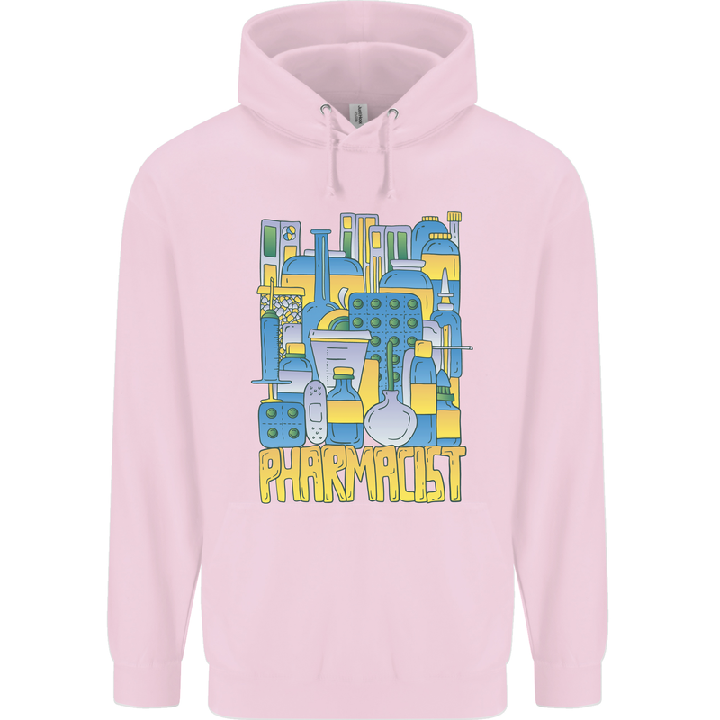 Pharmacist Chemist Design Childrens Kids Hoodie Light Pink