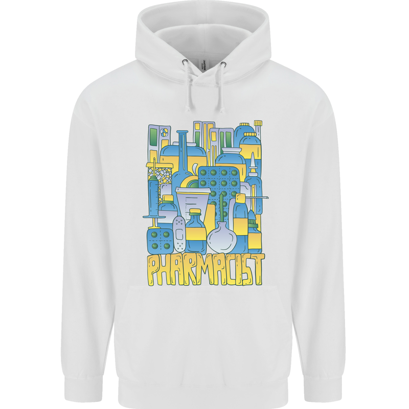 Pharmacist Chemist Design Childrens Kids Hoodie White