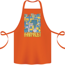 Pharmacist Chemist Design Cotton Apron 100% Organic Orange
