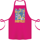 Pharmacist Chemist Design Cotton Apron 100% Organic Pink