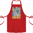 Pharmacist Chemist Design Cotton Apron 100% Organic Red