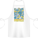 Pharmacist Chemist Design Cotton Apron 100% Organic White