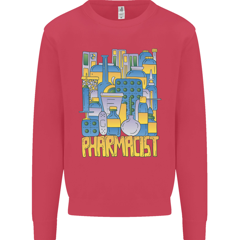 Pharmacist Chemist Design Kids Sweatshirt Jumper Heliconia