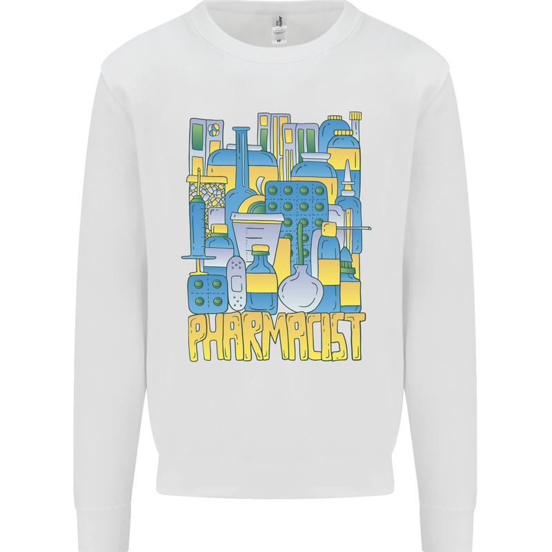 Pharmacist Chemist Design Kids Sweatshirt Jumper White