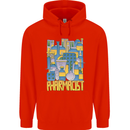 Pharmacist Chemist Design Mens 80% Cotton Hoodie Bright Red