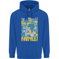 Pharmacist Chemist Design Mens 80% Cotton Hoodie Royal Blue