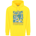 Pharmacist Chemist Design Mens 80% Cotton Hoodie Yellow