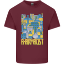 Pharmacist Chemist Design Mens Cotton T-Shirt Tee Top Maroon