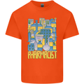 Pharmacist Chemist Design Mens Cotton T-Shirt Tee Top Orange