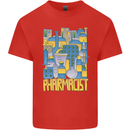 Pharmacist Chemist Design Mens Cotton T-Shirt Tee Top Red
