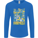Pharmacist Chemist Design Mens Long Sleeve T-Shirt Royal Blue