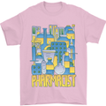 Pharmacist Chemist Design Mens T-Shirt 100% Cotton Light Pink