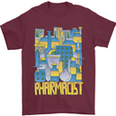 Pharmacist Chemist Design Mens T-Shirt 100% Cotton Maroon