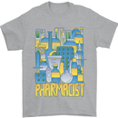 Pharmacist Chemist Design Mens T-Shirt 100% Cotton Sports Grey
