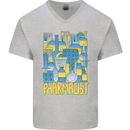 Pharmacist Chemist Design Mens V-Neck Cotton T-Shirt Sports Grey