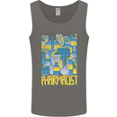 Pharmacist Chemist Design Mens Vest Tank Top Charcoal