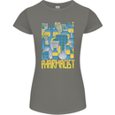 Pharmacist Chemist Design Womens Petite Cut T-Shirt Charcoal