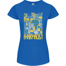 Pharmacist Chemist Design Womens Petite Cut T-Shirt Royal Blue