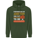 Photography Addiction Funny Photographer Childrens Kids Hoodie Forest Green