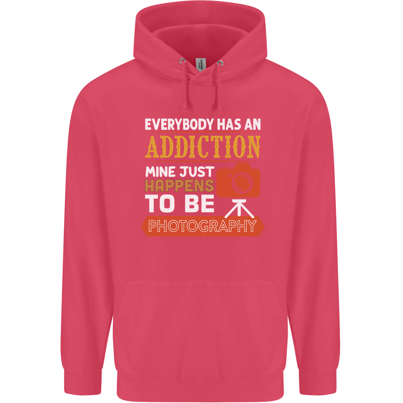 Photography Addiction Funny Photographer Childrens Kids Hoodie Heliconia