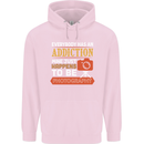 Photography Addiction Funny Photographer Childrens Kids Hoodie Light Pink