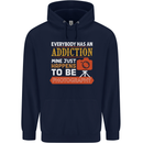 Photography Addiction Funny Photographer Childrens Kids Hoodie Navy Blue