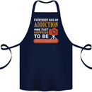 Photography Addiction Funny Photographer Cotton Apron 100% Organic Navy Blue