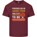 Photography Addiction Funny Photographer Mens Cotton T-Shirt Tee Top Maroon