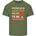 Photography Addiction Funny Photographer Mens Cotton T-Shirt Tee Top Military Green