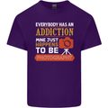 Photography Addiction Funny Photographer Mens Cotton T-Shirt Tee Top Purple