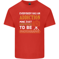 Photography Addiction Funny Photographer Mens Cotton T-Shirt Tee Top Red