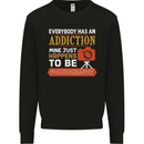 Photography Addiction Funny Photographer Mens Sweatshirt Jumper Black