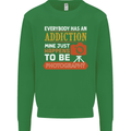 Photography Addiction Funny Photographer Mens Sweatshirt Jumper Irish Green