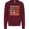Photography Addiction Funny Photographer Mens Sweatshirt Jumper Maroon