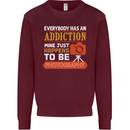 Photography Addiction Funny Photographer Mens Sweatshirt Jumper Maroon