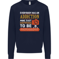 Photography Addiction Funny Photographer Mens Sweatshirt Jumper Navy Blue
