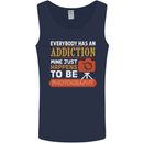 Photography Addiction Funny Photographer Mens Vest Tank Top Navy Blue