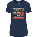 Photography Addiction Funny Photographer Womens Wider Cut T-Shirt Navy Blue