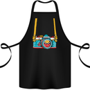 Photography Camera Around Neck Cotton Apron 100% Organic Black