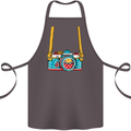Photography Camera Around Neck Cotton Apron 100% Organic Dark Grey