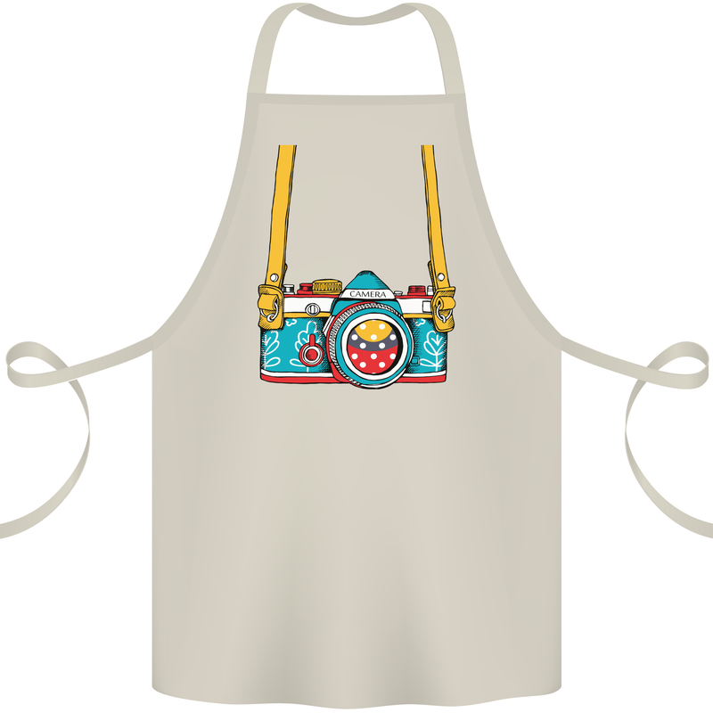 Photography Camera Around Neck Cotton Apron 100% Organic Natural